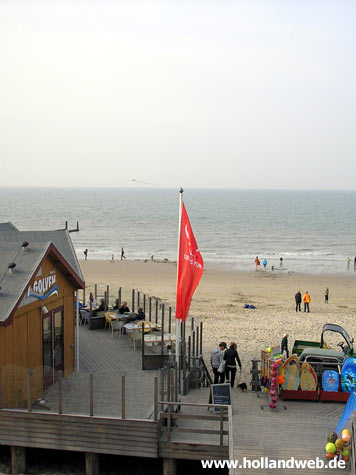 Strandcafe von Domburg Halbinsel Walcheren Niederlande