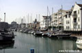 Vlissingen The Netherlands - Yacht with Zeeuws Maritime Museum in the background