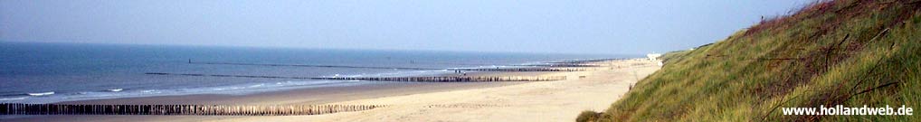 Strand, Meer und Dünen von Domburg Zeeland , Niederlande